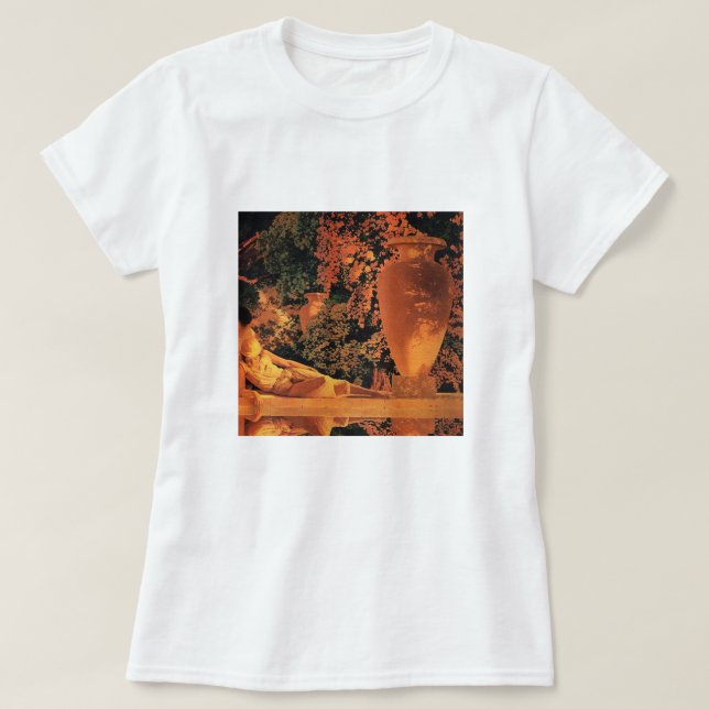Camisa T: Jardim de Alá- Maxfield Parrish (Frente do Design)