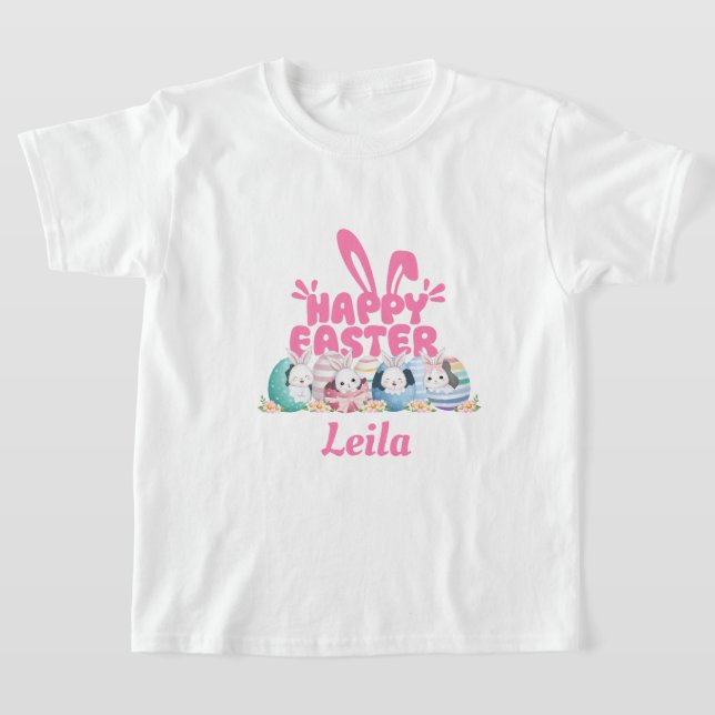 Camisa T-Kids de Tema de Páscoa Personalizada (Postura )