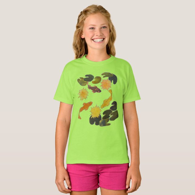 Camisa T - Koi Pond (Frente Completa)