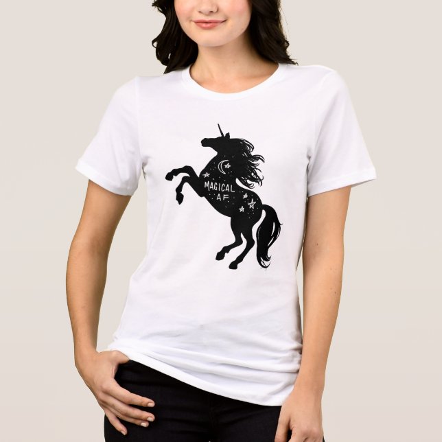 Camisa-T Magical AF Unicorn (Frente)