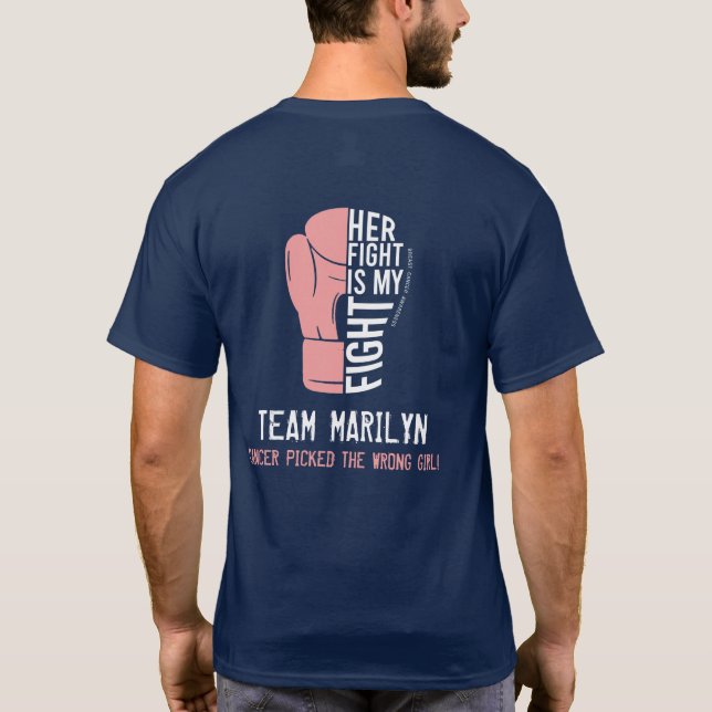 Camisa T Marinho Unisex de dois lados (Verso)