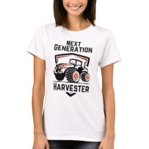 Camisa T Moderna do Trator de Harvester da Próxima