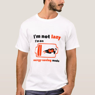 Camisa T não preguiçosa