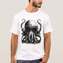 Camisa T Octopus do Explorador do Mar Profundo