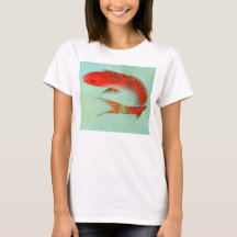 Camisa T PEIXE JAPONESA MAIS VISTO YOGA TAMANHO