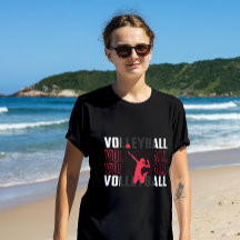 Camisa T-pike de vôlei rosa