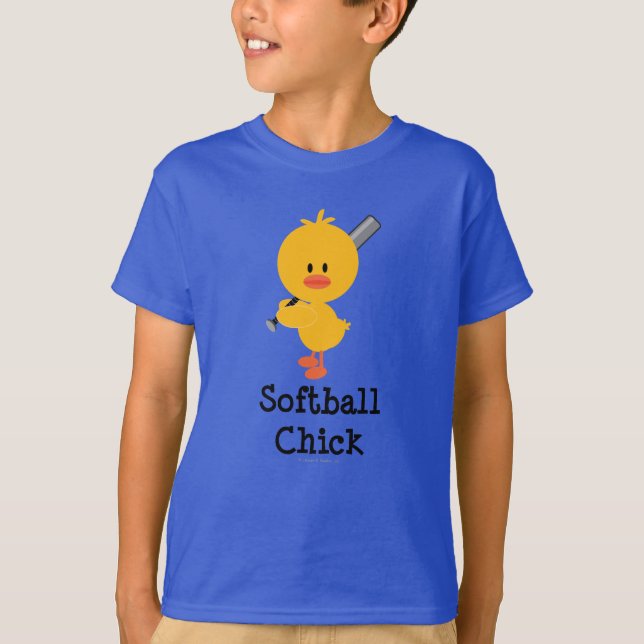 Camisa T Pintinho de Softball (Frente)