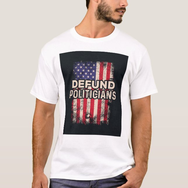 Camisa T POLÍTICA DEFUND - Declaração Patriótica (Frente)