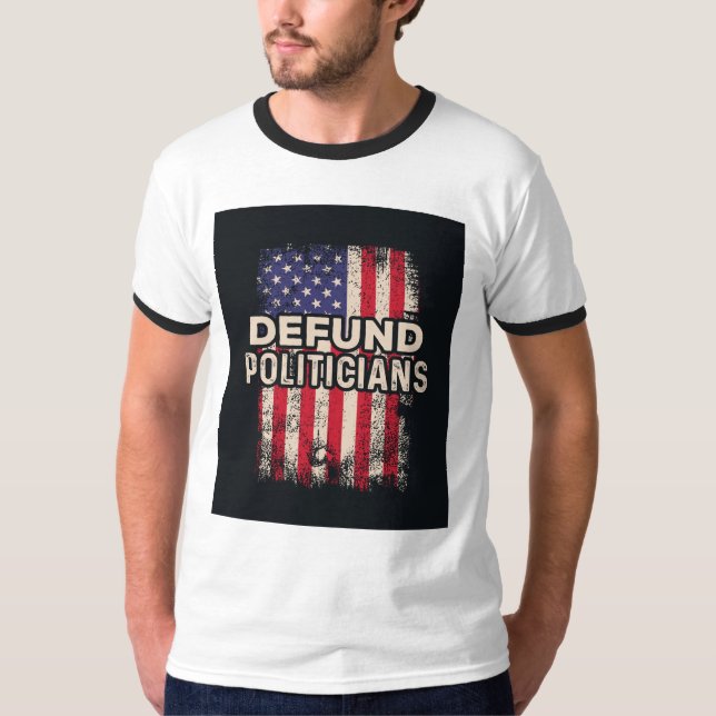 Camisa T POLÍTICA DEFUND - Declaração Patriótica (Frente)