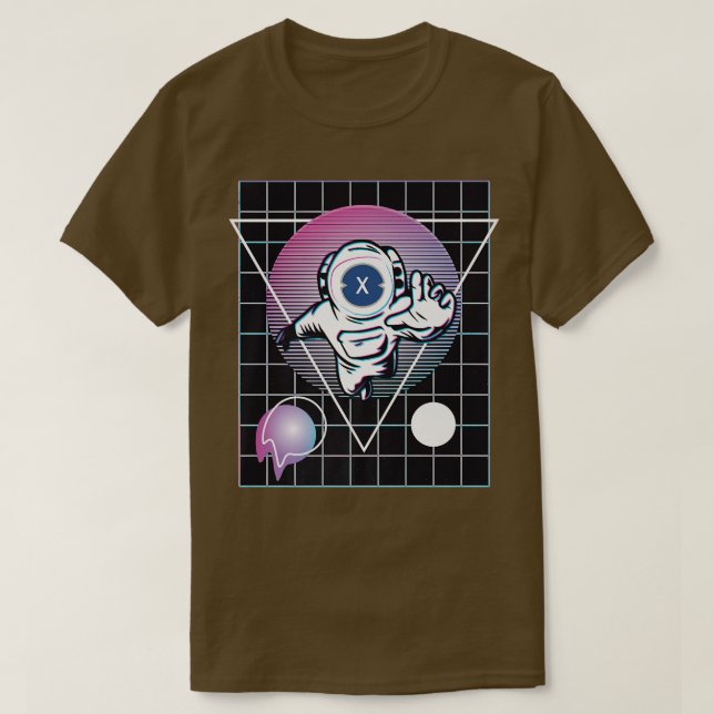 Camisa T Premium do Astronauta de Rede XDC (Frente do Design)