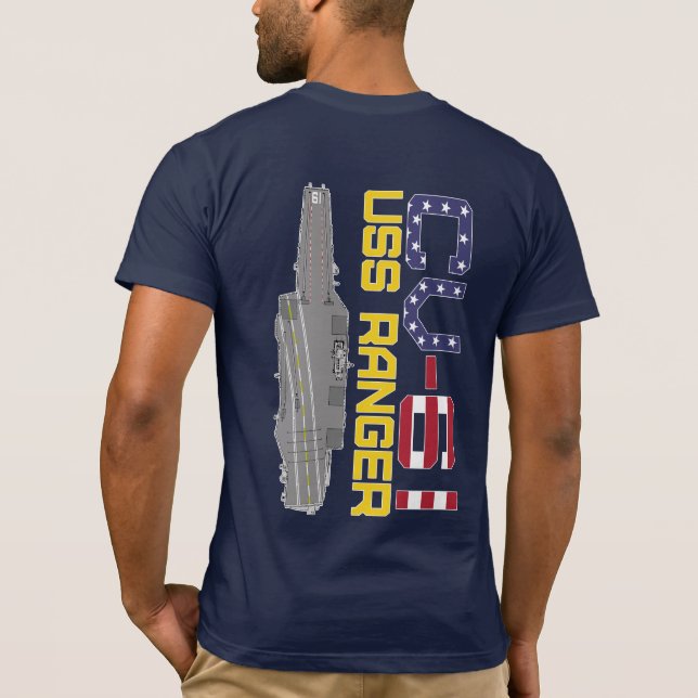 Camisa T RANGER CV-61 DO USS (Verso)