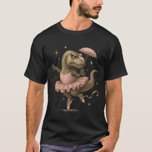 Camisa T-Rex Ballerina - Dinossauro engraçado em T