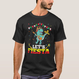 Camisa T Rex Cinco De Mayo Tiranossauro Dinossauro