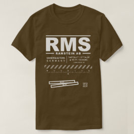 Camisa T RMS da base aérea Ramstein