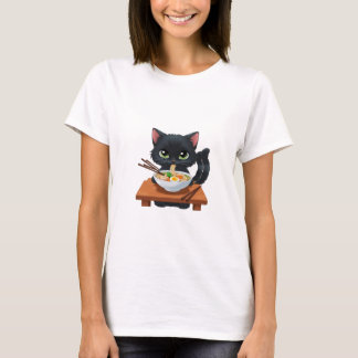 Camisa T-Shirt, Camisa De Gato De Noodle, Camisa D
