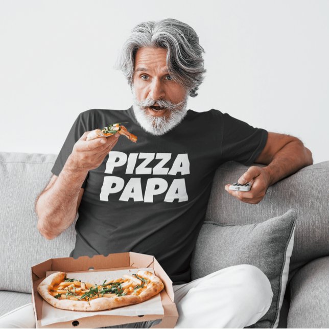 CAMISA T-SHIRT DO DIA DE OS PAIS DE PAPA PIZZA (Criador carregado)