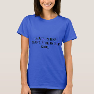 Camisa T-Shirt Motivacional de Graça e Fogo