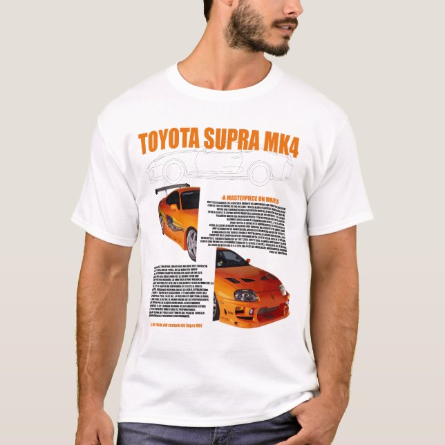 Camisa T Toyota Supra MK4 - Legenda Icônica JDM pa (Frente)
