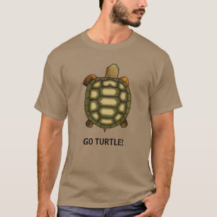 Camisa T Turtle com Texto Go Turtle Editável