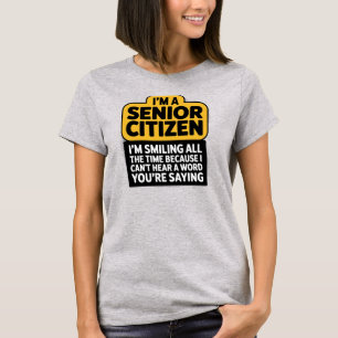 Camisa T Unisex de Humor de Idade Antiga