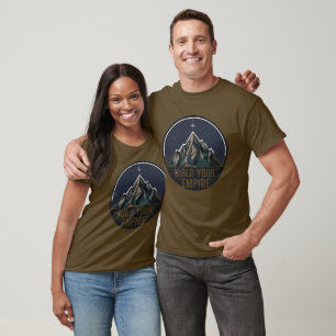Camisa T Unisex de Motivação Império Montanha