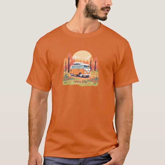 Camisa T Unisex Van life 2 (Frente)