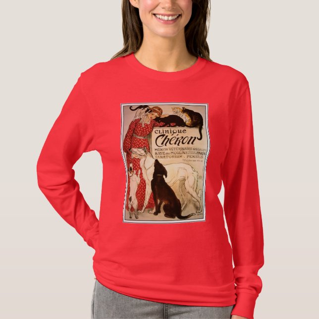 Camisa T: Vintage Steinlen "Clinique Cheron" (Frente)