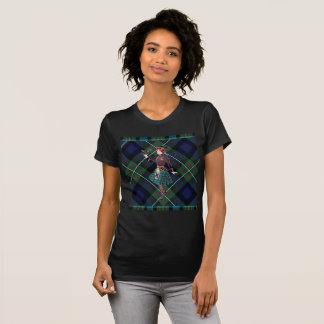 Camisa T xadrez Scottish Lassie