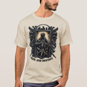 Camisa Tática Militar de Jogo Seek And Destroy
