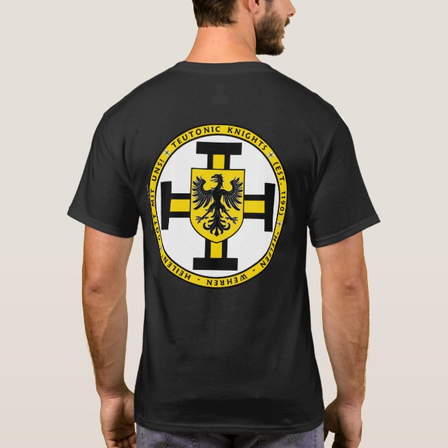 Camisa Teutonic V5 do selo da brasão do cavaleiro (Verso)
