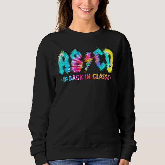 Camisa Tie Dye Abcd Relâmpago De Volta à Professor (Frente)