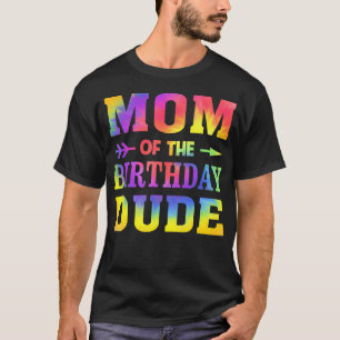 Camisa Tie Dye da Mamãe do Cara do Aniversário da