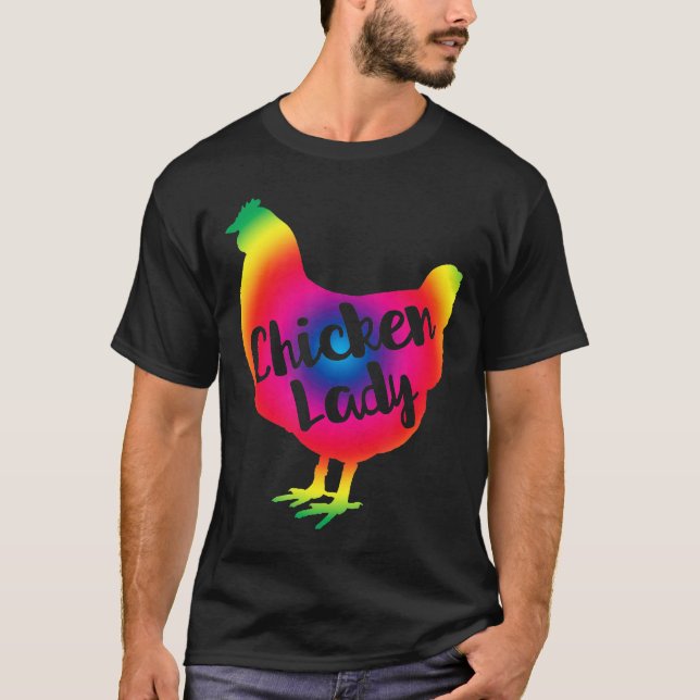 Camisa Tie Dye Galinha Hippie Chick (Frente)
