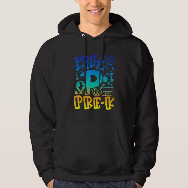 Camisa Tie Dye Pré K Equipe Professor Menino Grafi (Frente)