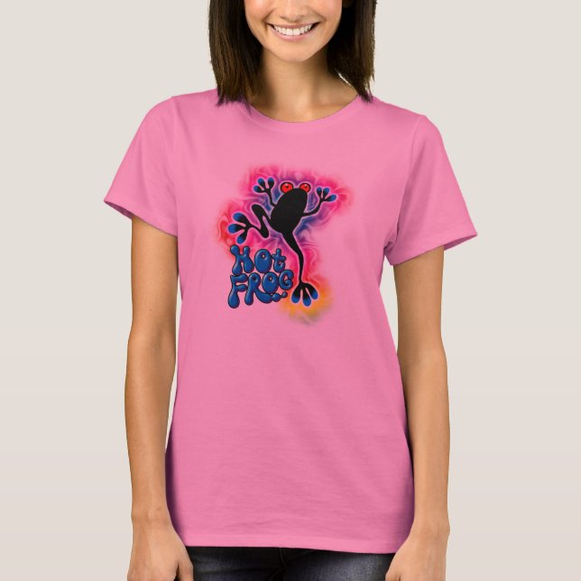 Camisa Tie Dye Psicodélica do Surf de Sapo quente (Frente)