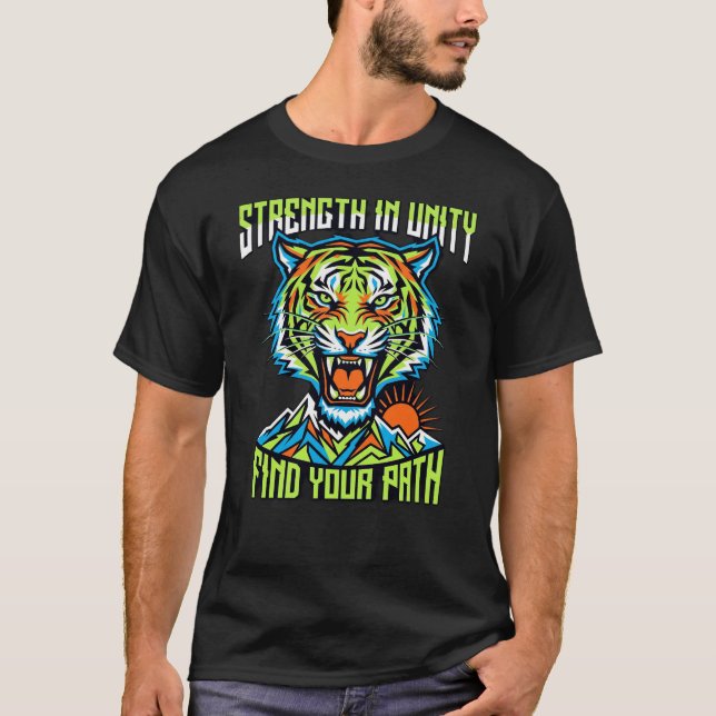 Camisa Tiger Strength Unity – Gráfico Frente Verso (Frente)