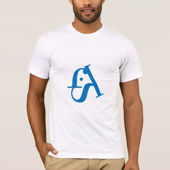 Camisa tipográfica do logotipo t dos peixes dos (Frente)