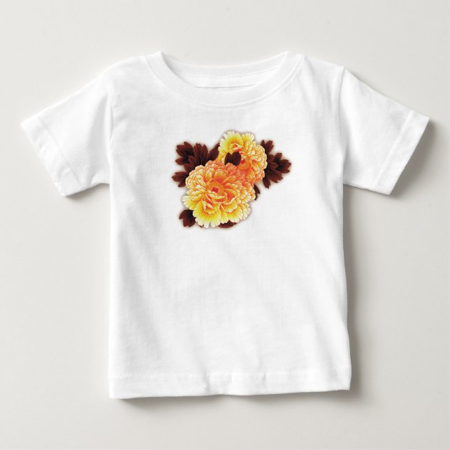 CAMISA TODELLA INFANTIL COM FLORES NOME PERSONALIZ (Frente)