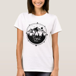 Camisa Trail Blazer com fundo de montanha