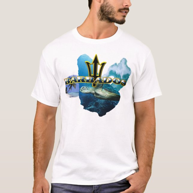 CAMISA TRASEIRA DE TRIDENT T DA ONDA DE BARBADOS (Frente)