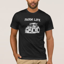 Camisa Trator Vida na Fazenda Rural Camisa Preta V