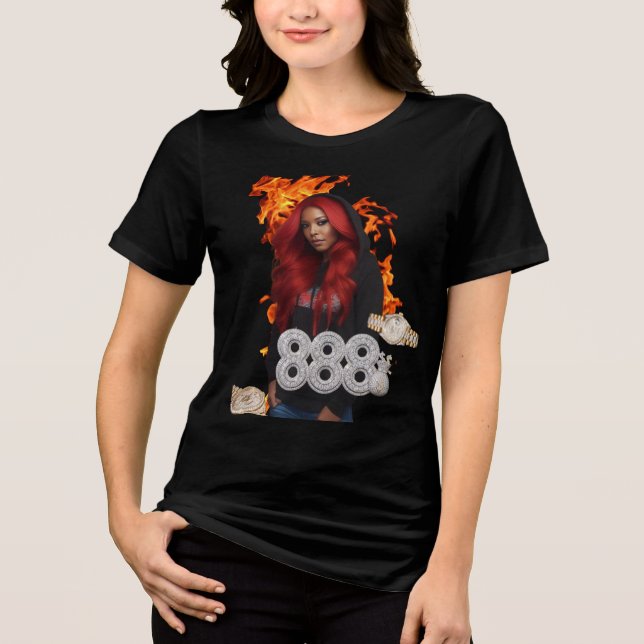 Camisa Tri-Blend Boss Lady T-Shirt (Frente)
