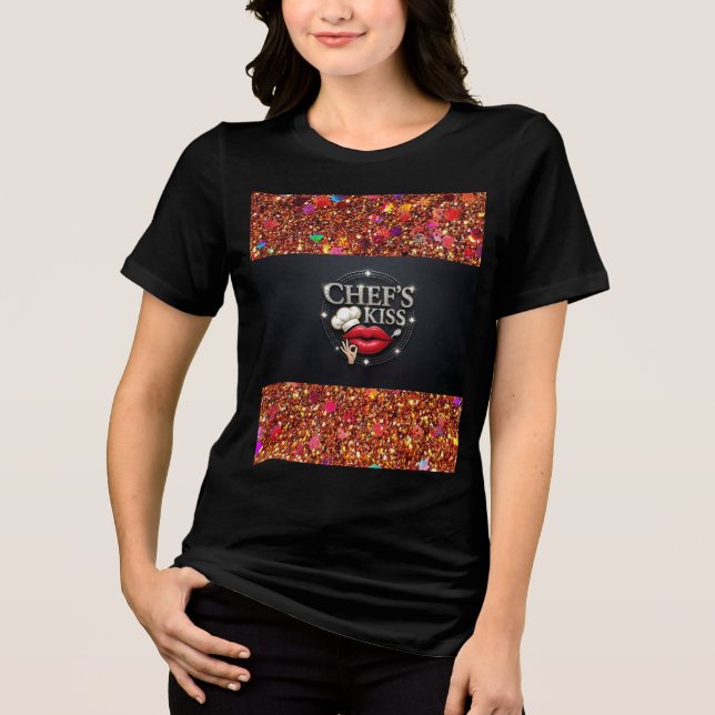 Camisa Tri-Blend Chef's Kiss T-Shirt (Frente)