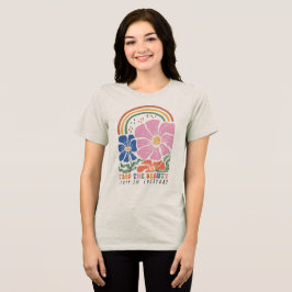 Camisa Tri-Blend Citações Florais Boho