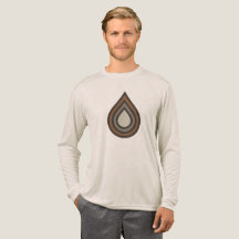 Camisa Tri-blend com Arte em Camadas