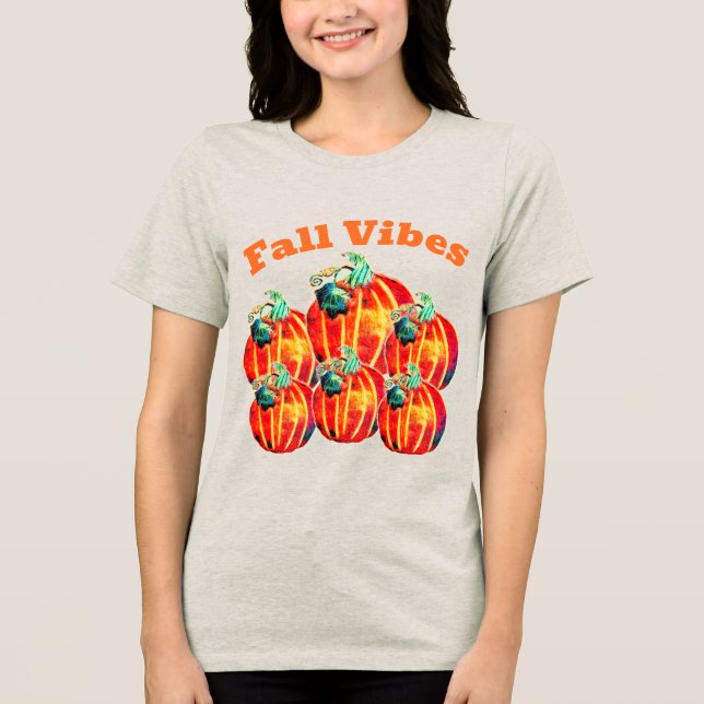 Camisa Tri-Blend de Vibrações de Outono (Frente)