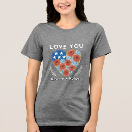 camisa Tri-Blend do dia dos namorados