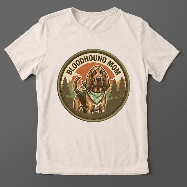 Camisa Tri-blend Mãe do Bloodhound | Presente para (Criador carregado)