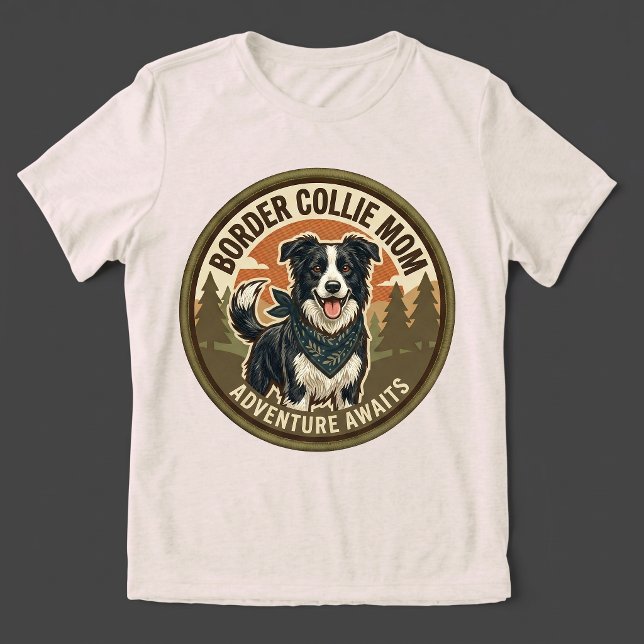 Camisa Tri-blend Mãe do Border Collie | Presente p (Criador carregado)