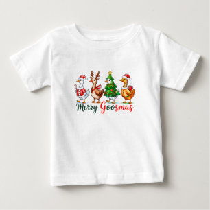 Camisa Tri-Blend Merry Goosmas Natal Ganso Engraça